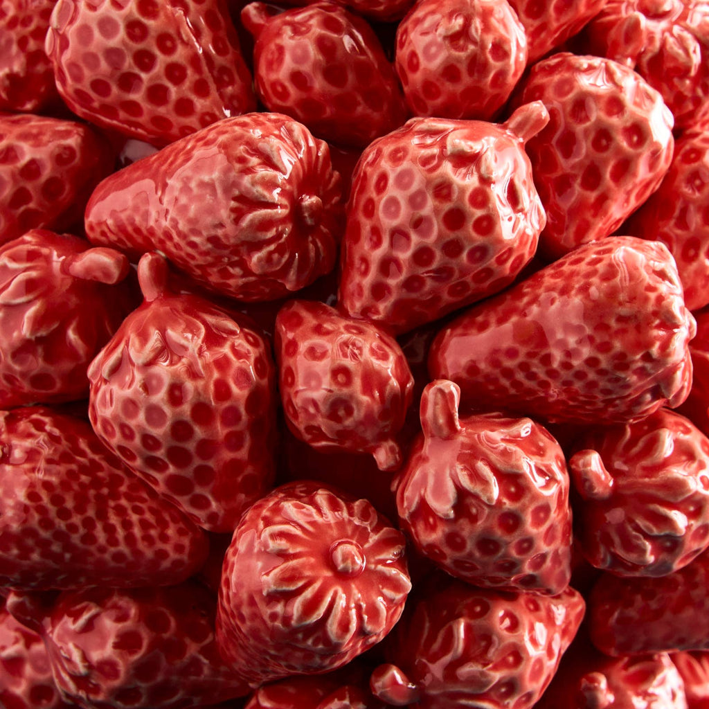 Vase Fraise, Rouge Grès, 20 x 20 x 25 cm