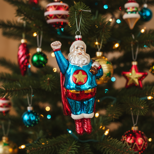 Boule de Noël Super Père Noël