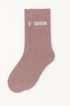 Chaussettes à Paillettes Queen Rose Gold