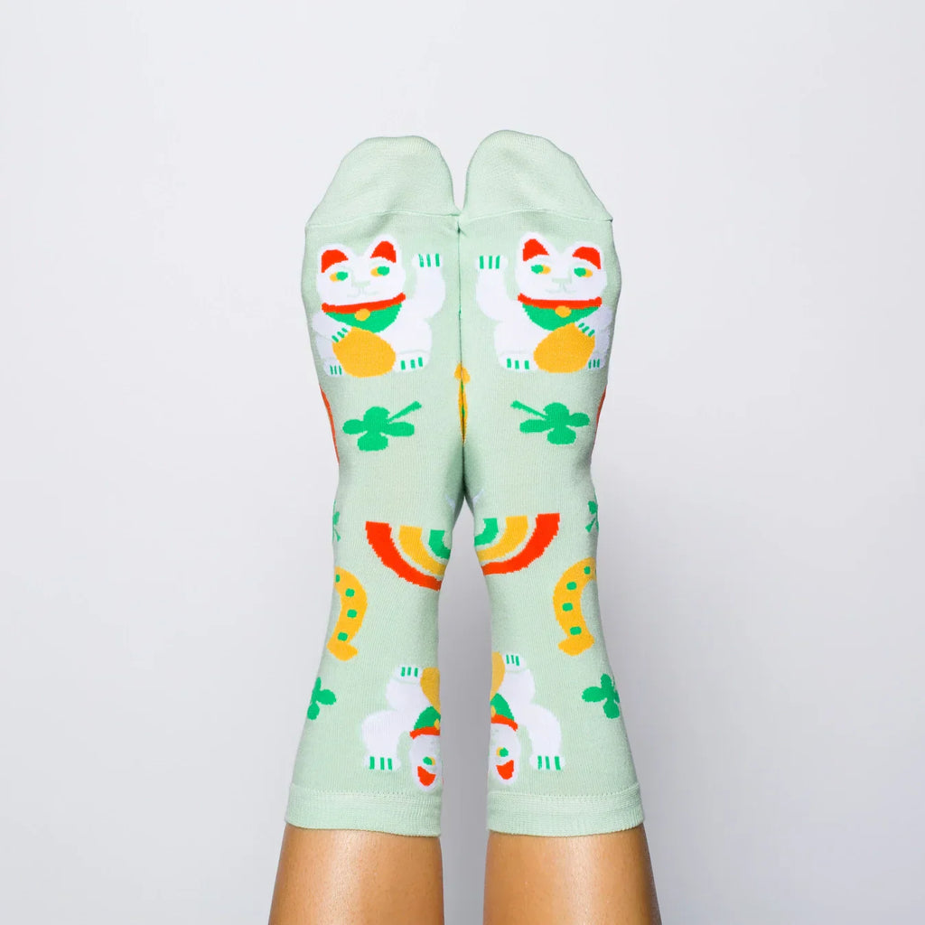 Design-lahja – chaussettes porte bonheur yellow owl workshop 