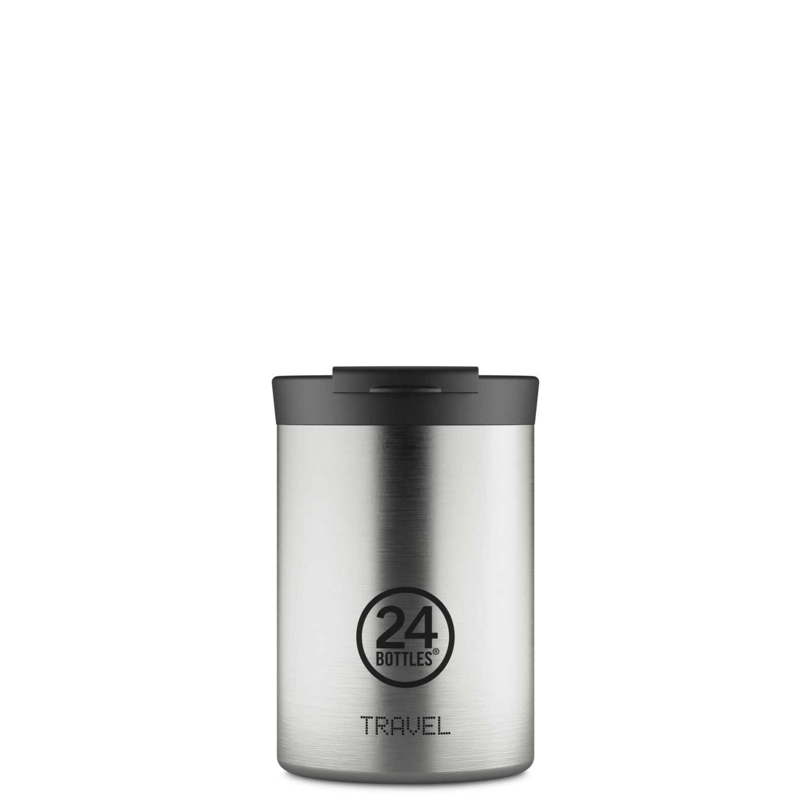 Reisebecher | Gebürsteter Stahl - 350 ml