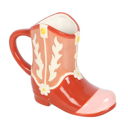 Cowboy Boot Mug - Pink