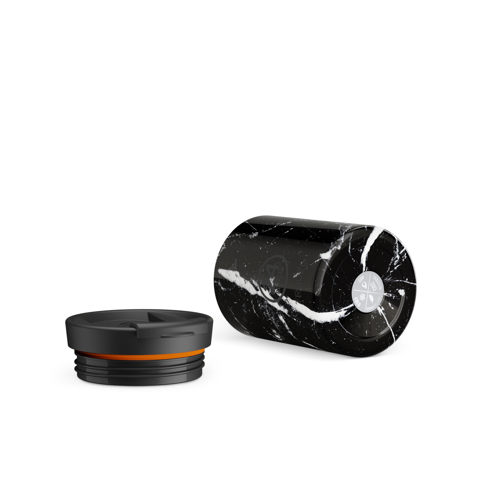 Travel Tumbler | Black Marble - 350 ml