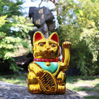 Chat chanceux blanc 18cm