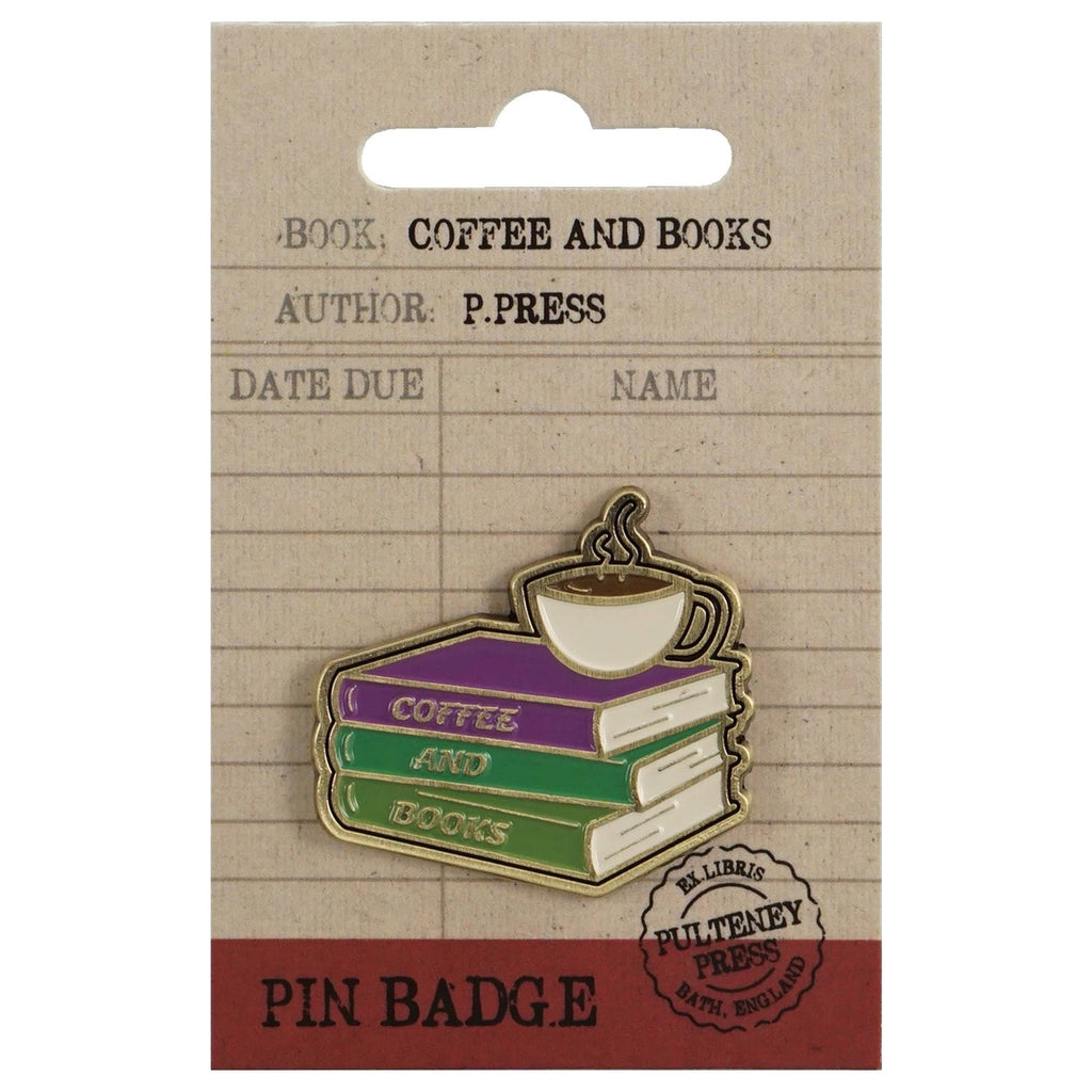 Pulteney Press Pin - Coffee & Books