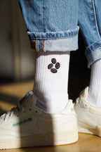 Chaussettes brodées Grains de Café | Oggetti di design e regali originali
