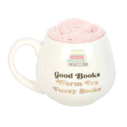 Ensemble de Tasse et Chaussettes "Good Books"