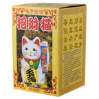 Chat chanceux blanc 15cm