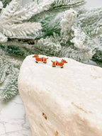 Oggetto regalo di design – Boucles d'oreilles Teckel de Noël