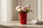 Grand Vase en céramique à motifs de Cœurs 3D | Design e regali originali