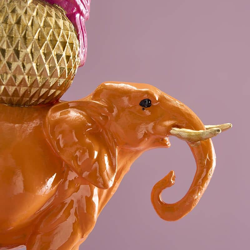 Oranger Elefantenleuchter