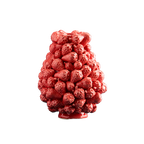 Vase Fraise, Rouge Grès, 20 x 20 x 25 cm