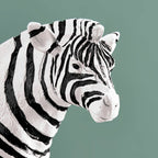Poly/metal zebra chandelier, 27 x 9 x 45 cm