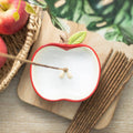 Porte-encens en céramique en forme de pomme