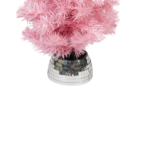 Künstlicher Weihnachtsbaum – LED-Licht – Batteriebetrieben – Rosa – 50 cm