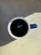Dark blue lucky chat mug