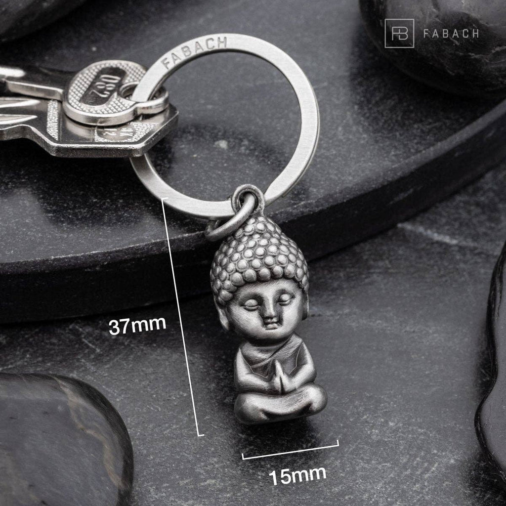 Porte-clés « Karma » Bouddha - Pendentif Bouddha - Mini-porte-bonheur Bouddha - Figurine cadeau Chakra Yoga | Design e regali originali