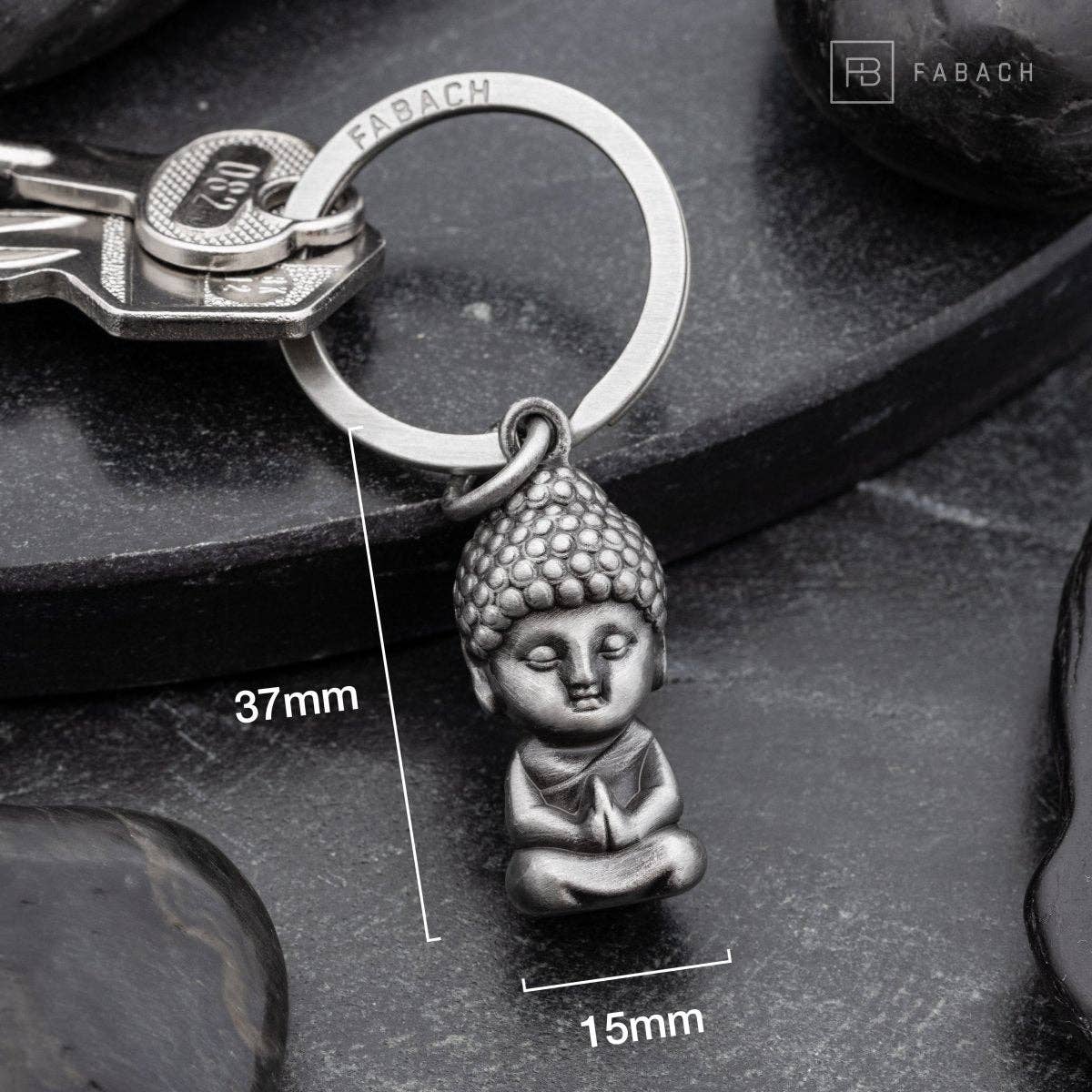 Porte-clés « Karma » Bouddha - Pendentif Bouddha - Mini-porte-bonheur Bouddha - Figurine cadeau Chakra Yoga