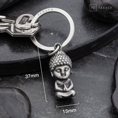 Porte-clés « Karma » Bouddha - Pendentif Bouddha - Mini-porte-bonheur Bouddha - Figurine cadeau Chakra Yoga