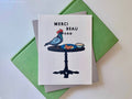Carte de remerciement « Merci Beau Coo »