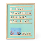 Tableau lettres et photos Souvenirs