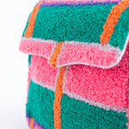 Petit Sac D'épaule Rose avec Détail Tufté Helio Ferretti Vue 3