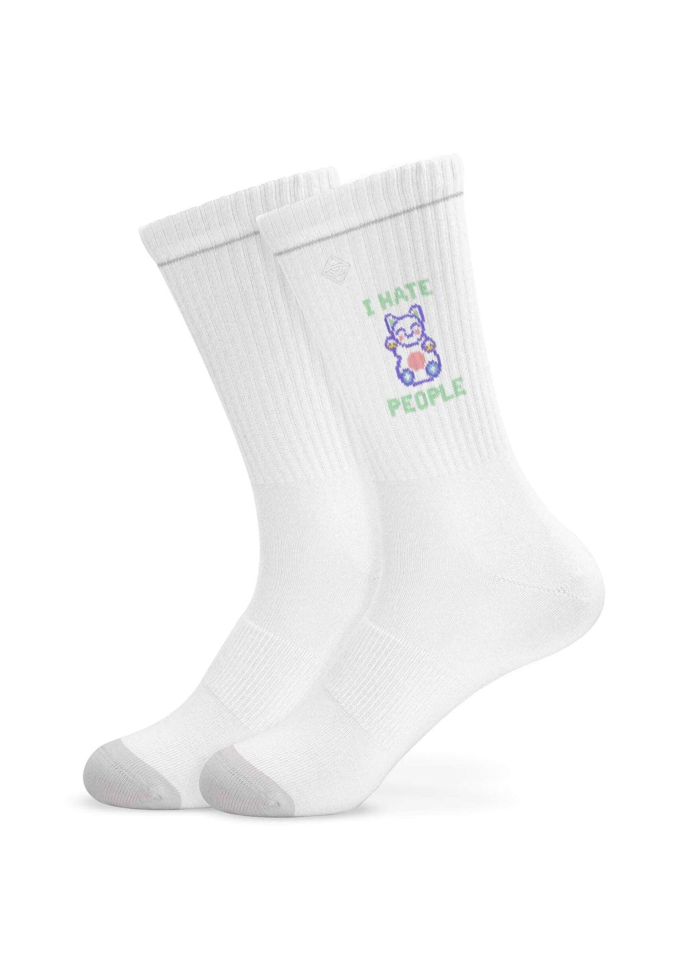 Chaussettes Chat Chanceux "Je déteste les Gens" | Oggetti di design e regali originali
