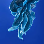 Ava Quallen-Deckenleuchte, Blau