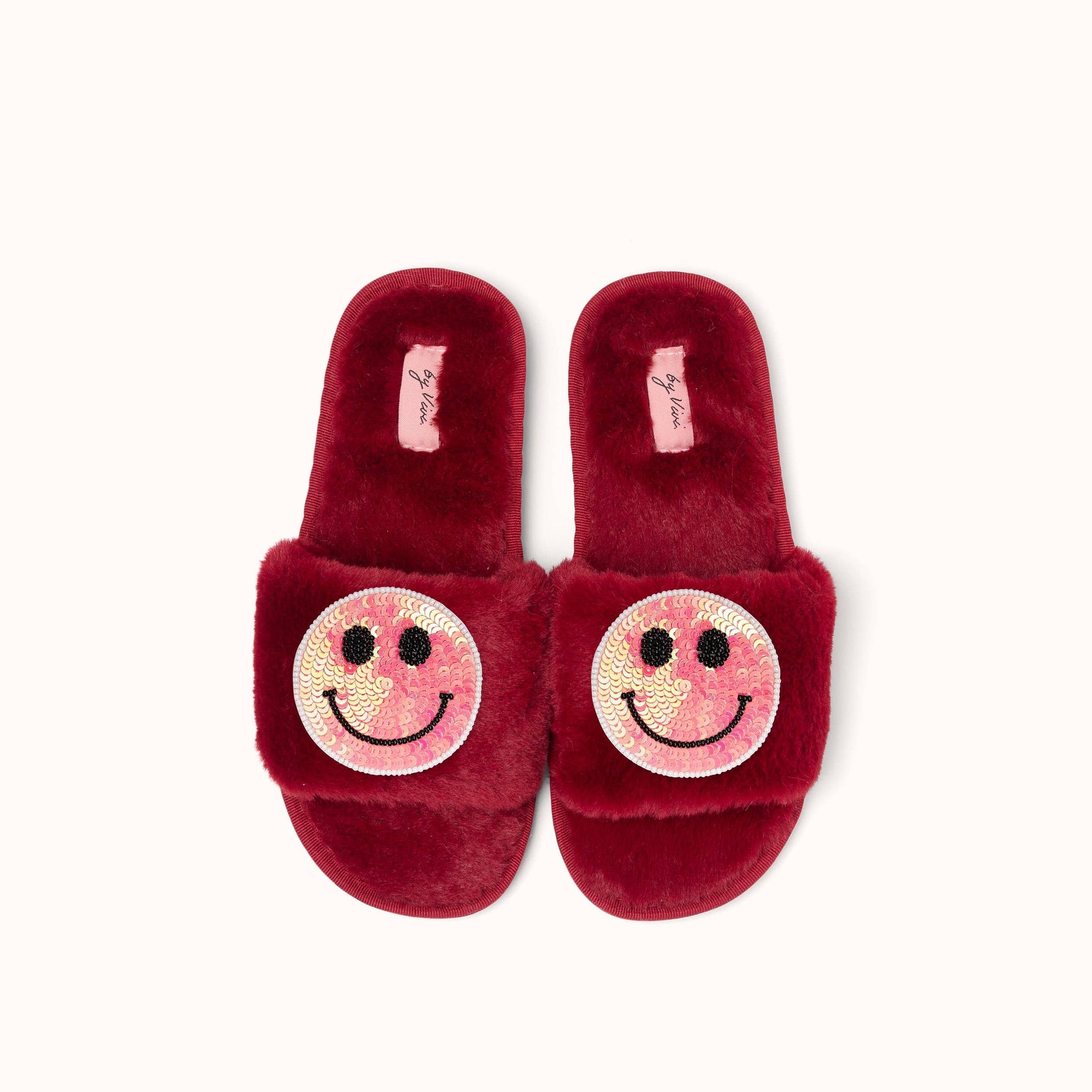 Paire de broches pour Chaussons - Smiley Rose