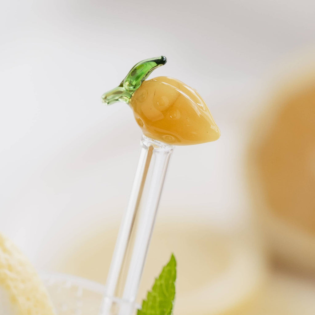 Agitateurs à cocktail en verre Citron | Designproducten en originele cadeaus