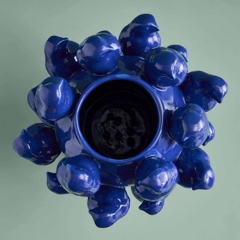 Vase M. Oisillon kobaltblau