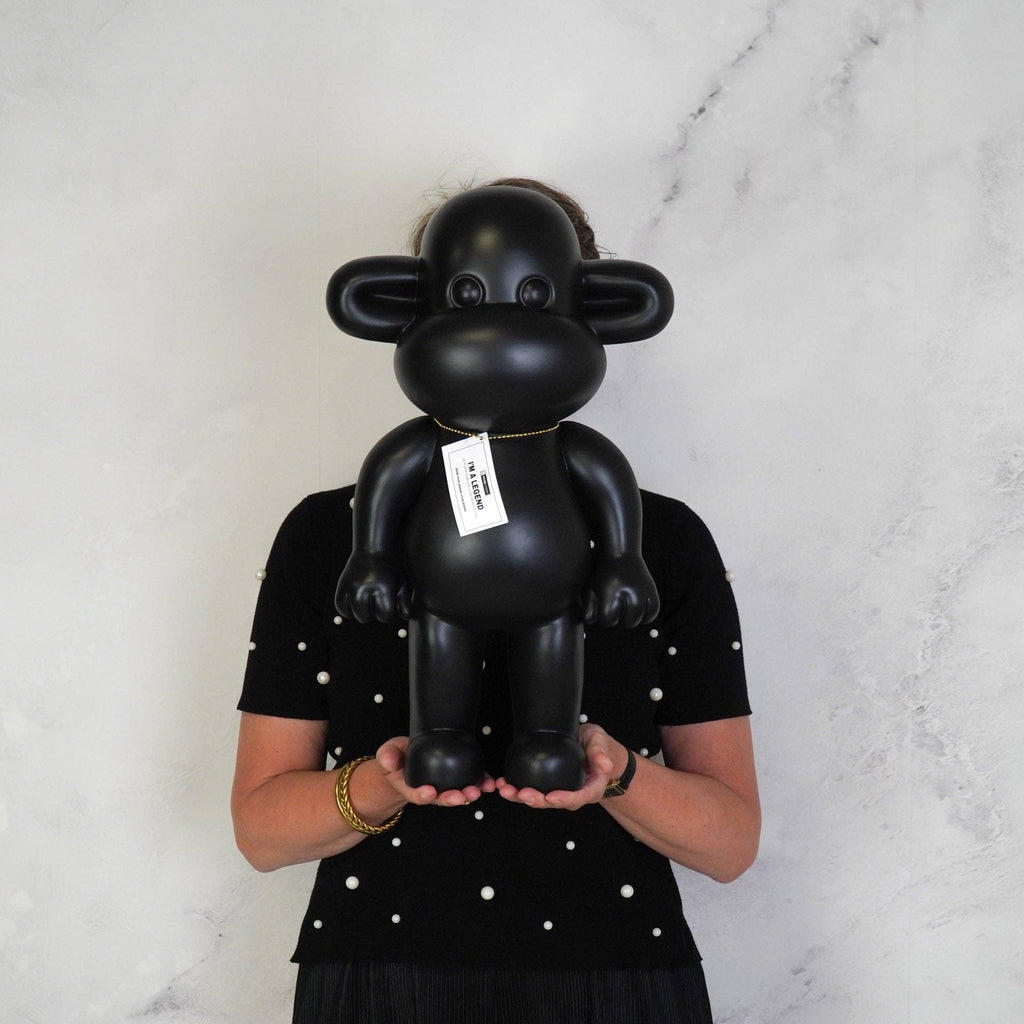 Ornement - Figurine Singe 'La Légende' - Résine - Noir - 33x21x50cm | Designproducten en originele cadeaus