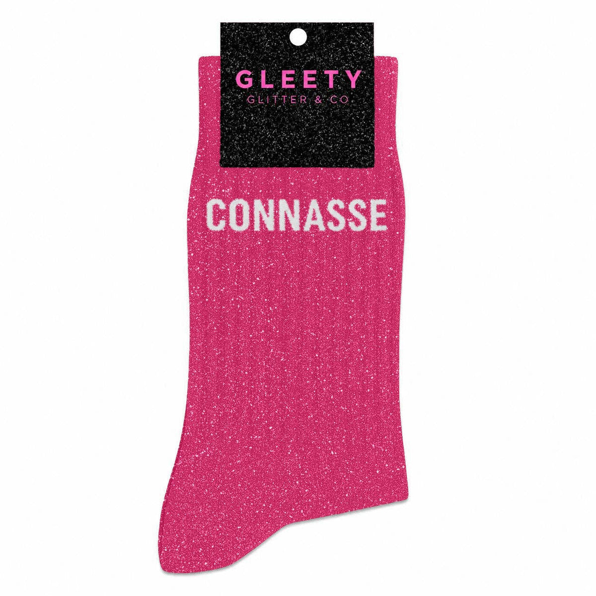 Chaussettes à Paillettes Connasse Fuschia