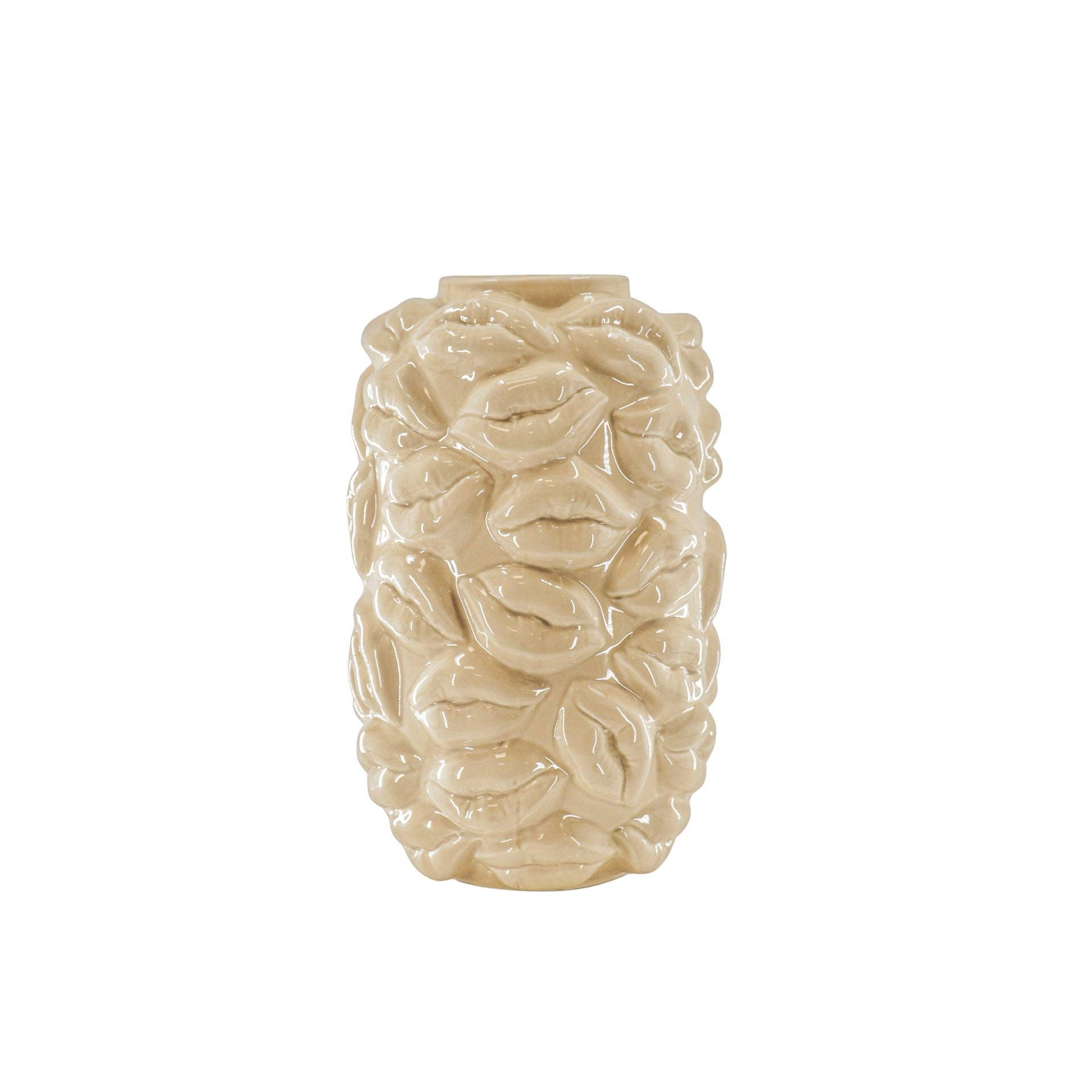 Vase - Bisous - Céramique - Beige - 17x17x27cm | Design e regali originali