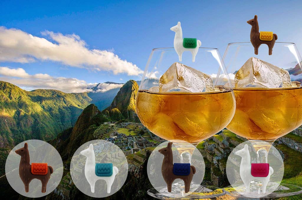 Ensemble de 6 marque-verres Lama | Design e regali originali