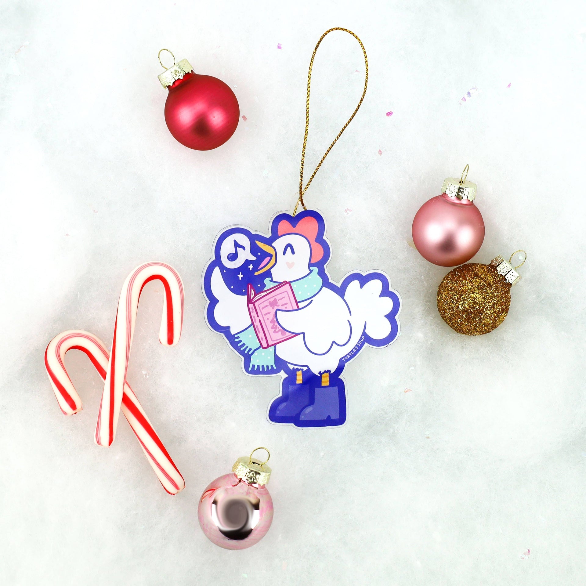 Décoration de Noel Poule Chanteuse | Designproducten en originele cadeaus