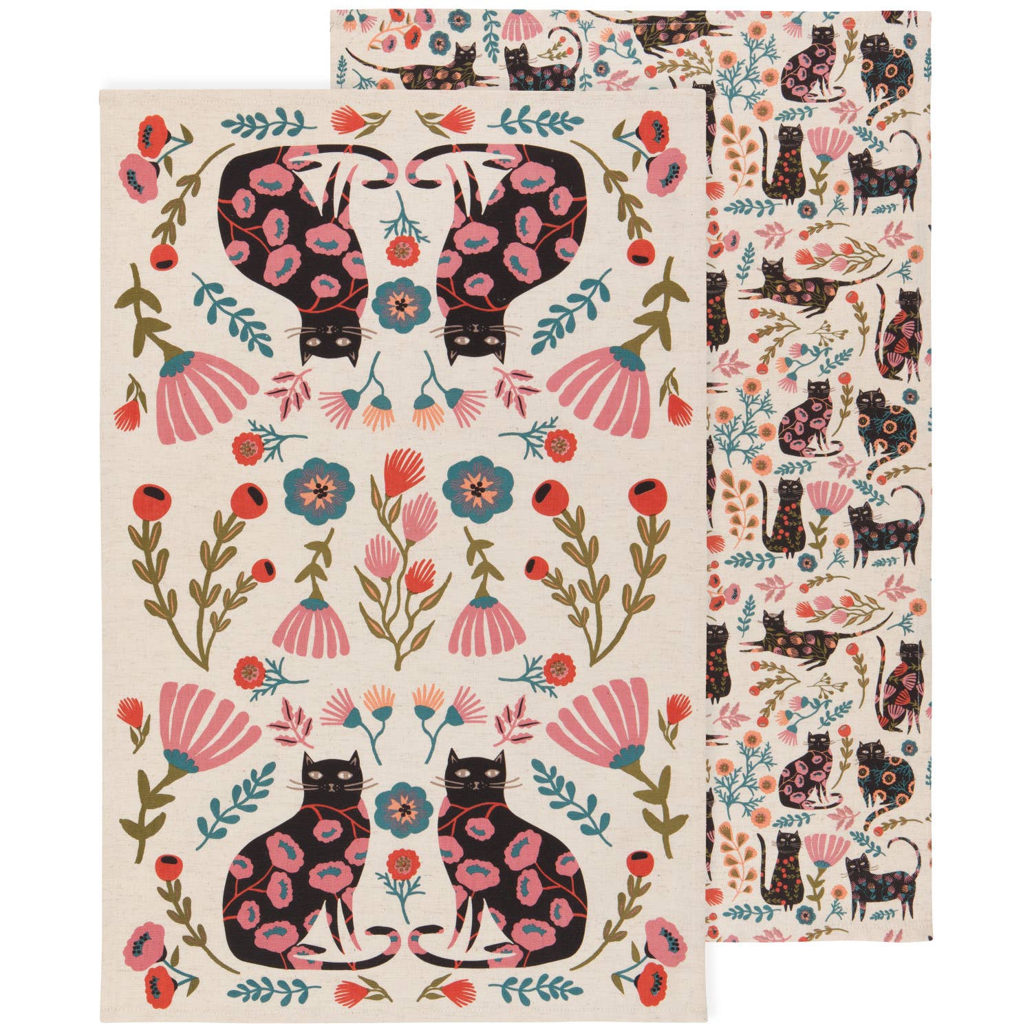 Lot de 2 torchons à vaisselle Catbloom | Design e regali originali