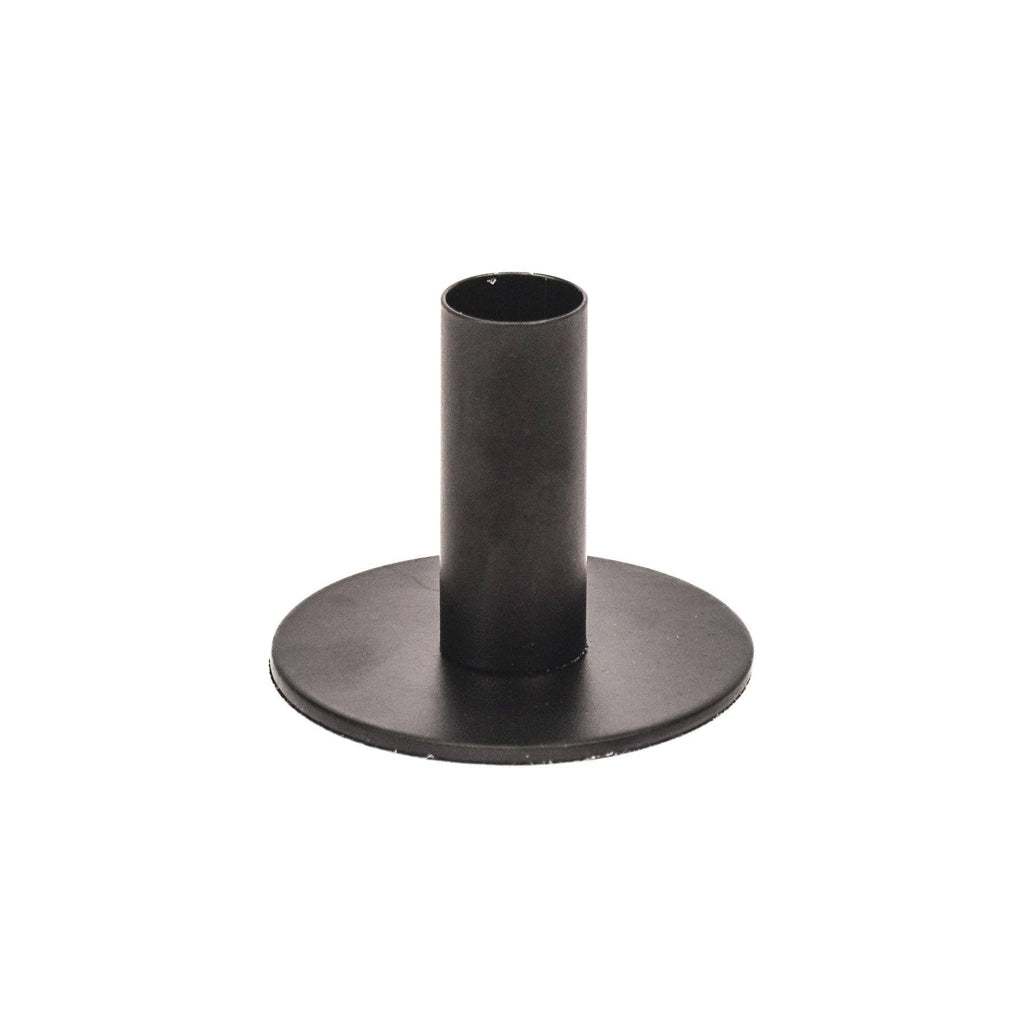 Bougeoir - Basique - Métal - Noir - 8x8x6,5cm