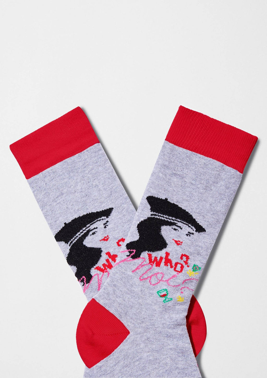 Chaussettes BeEmilyInParis Selfie Gris | Designproducten en originele cadeaus