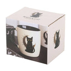 Mug chat noir magique assis