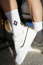 Chaussettes brodées Grains de Café | Oggetti di design e regali originali