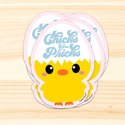 Autocollants Poussin « Chicks before Pricks »