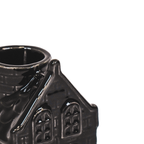 Bougeoir - Maison - Céramique - Noir - 6x5,5x11cm | Designproducten en originele cadeaus