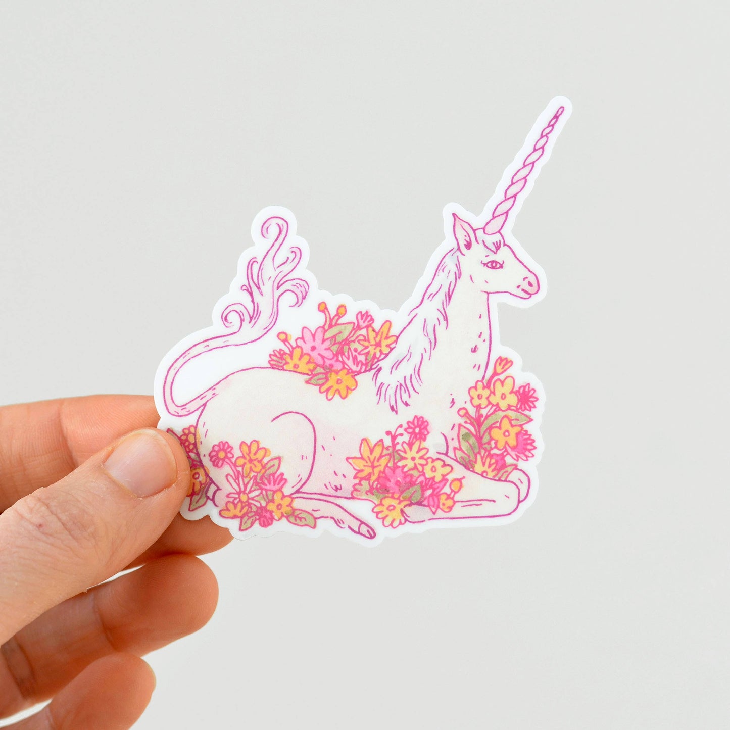 Unicorn Flower Sticker