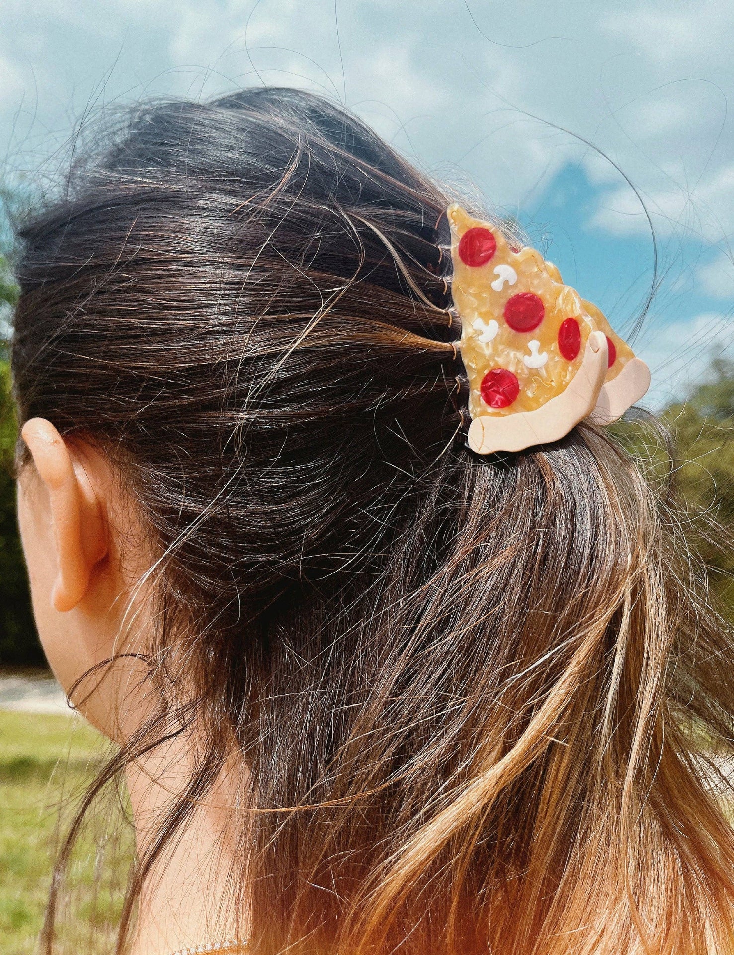 Pince à cheveux en – forme de griffe Pizza italienne de new York | Joanna Behar – vue 2