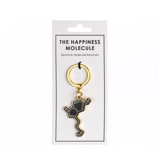 Serotonin Molecule Keychain