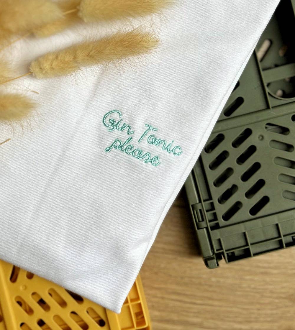 t shirt brode gin tonic please juste un t shirt 48207692