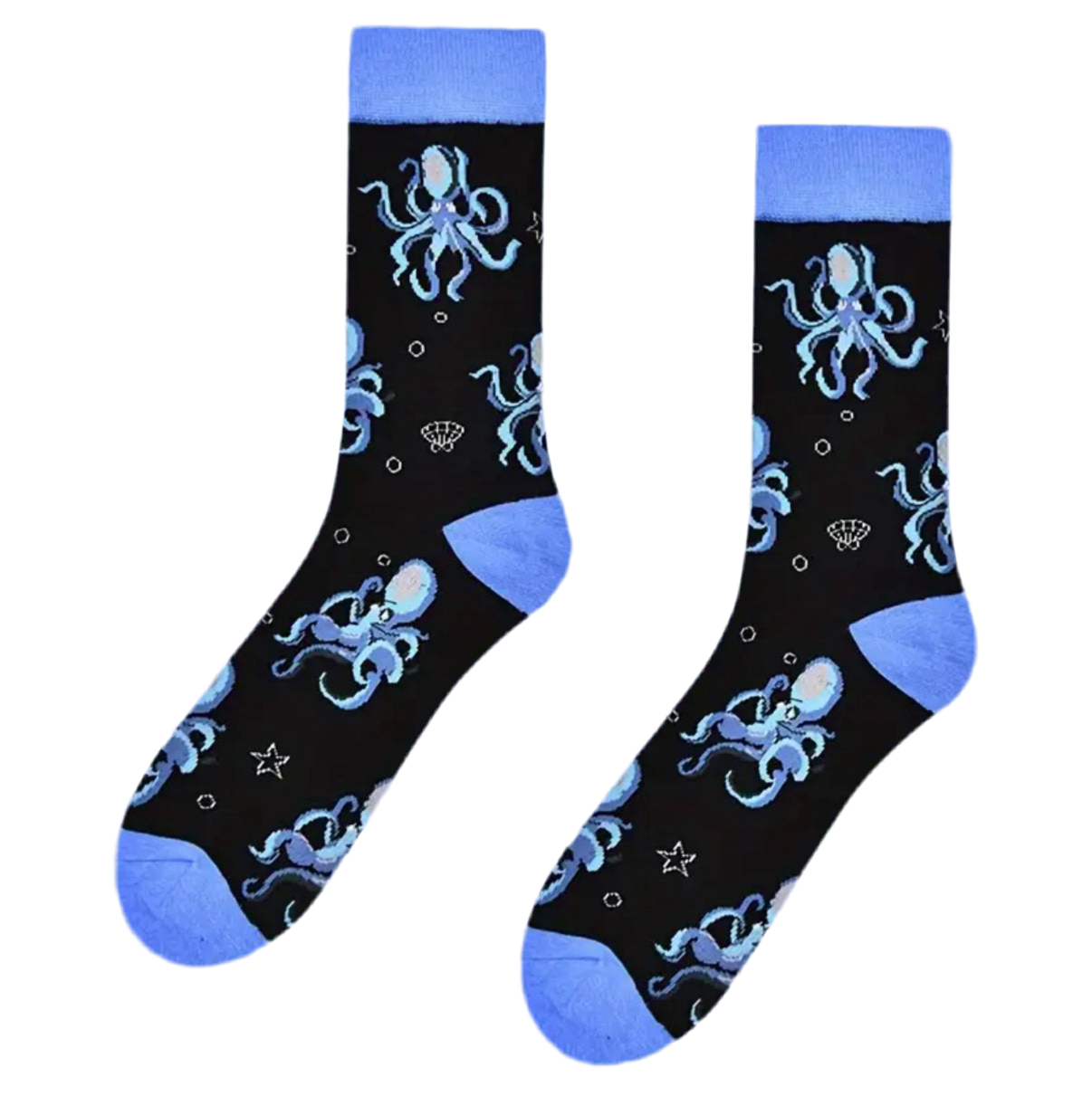 Oggetto regalo di design – chaussettes poulpes bleus mrcol