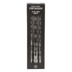 Ensemble de 3 bougies Pentagrammes “Black Magic”