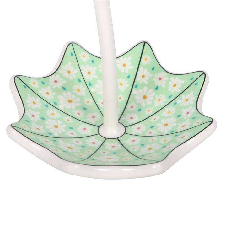 Floral Umbrella Trinket Dish